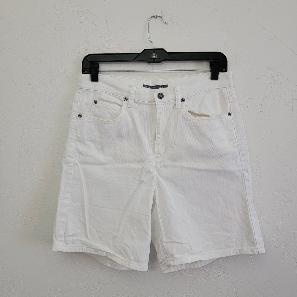 BOGO Liz Claiborne Classic White High Waist Bermuda Shorts Size 8